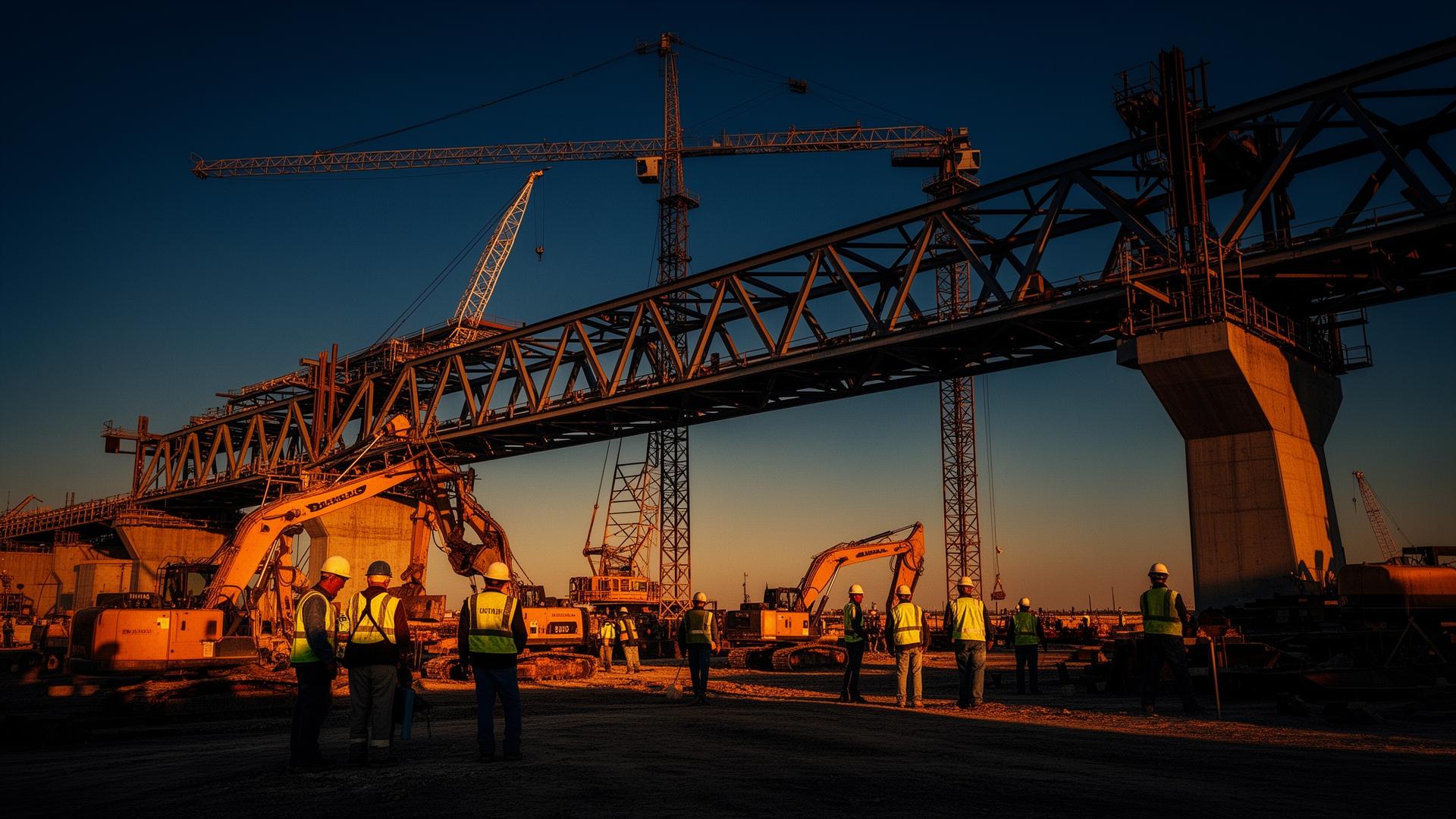 Proyek konstruksi infrastruktur skala besar